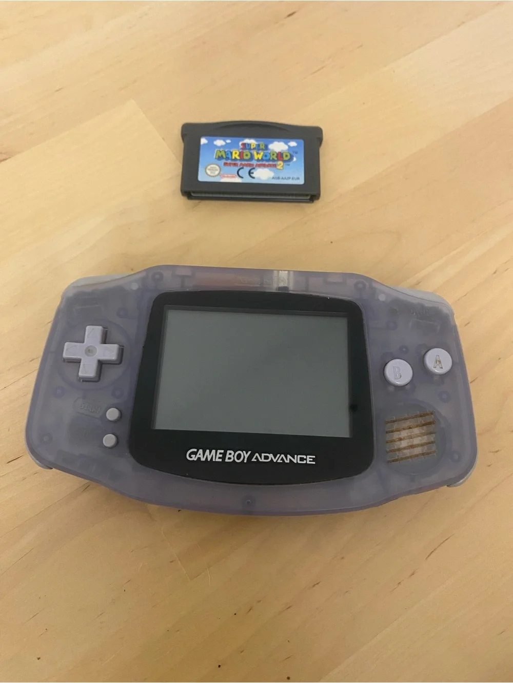 Nintendo Game Boy Advance - Translucent glacier Shell with Gray Buttons